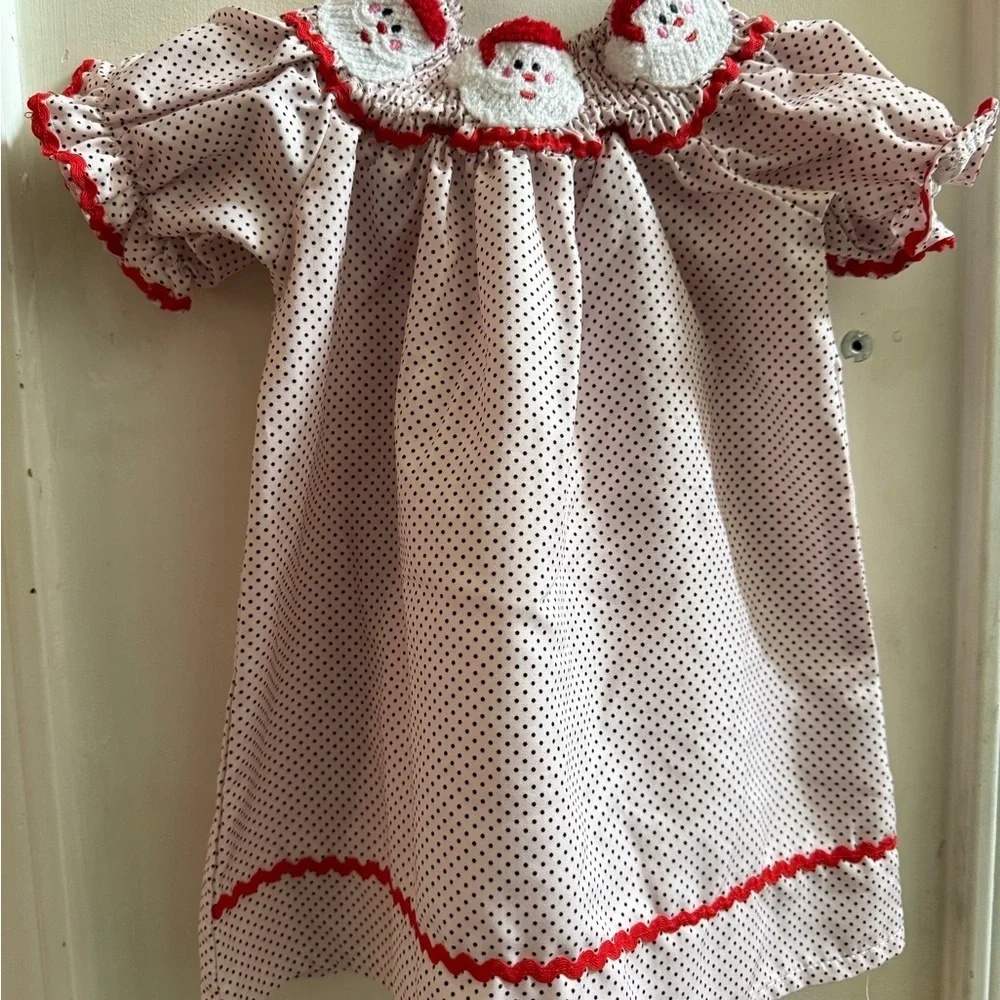 Smocked Santa Dress